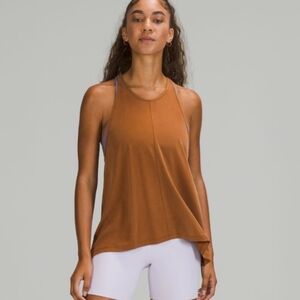 Lululemon High Neck Racerback Tank Top - Copper Brown